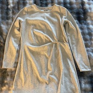 Elegant Cream Long Sleeve Dress LOFT M